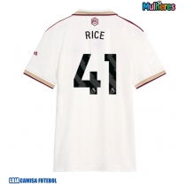 Camisa de Futebol Arsenal Declan Rice #41 Equipamento Alternativo Mulheres 2025-26 Manga Curta